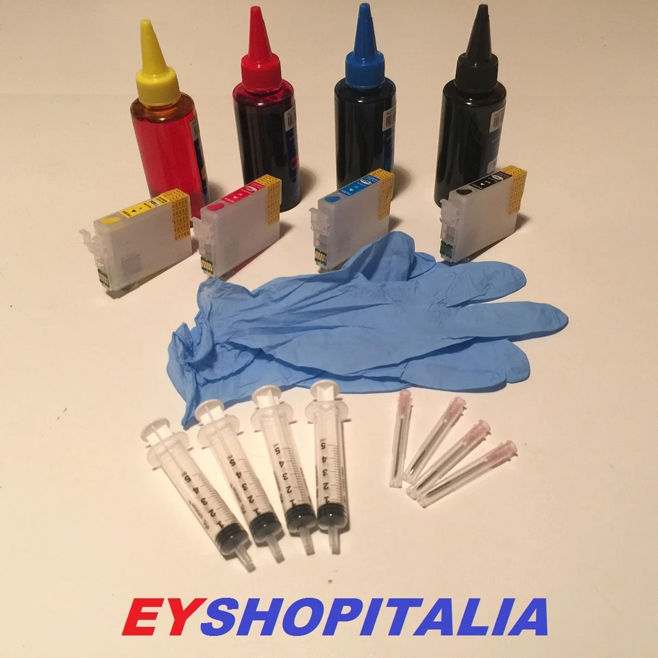 INKJET ORIGINALE ORIGINALI KIT CARTUCCE RICARICABILI COMPATIBILI ORIGINALI INKJET AUTORESET EPSON WF2510WF