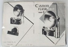 CANON FLASH UNIT MODEL Y INSTRUCTIONS