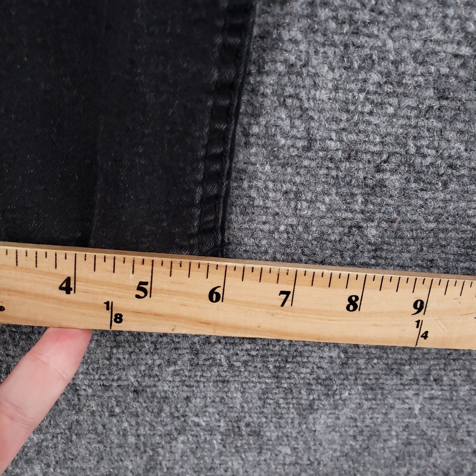 Lucky Brand Jeans Boys 14 Black Authentic Skinny Dark Wash Stretch Distressed - Image 3 of 4