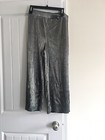 NWT Michael Kors off-the-shoulder metallic pleated top & pants SILVER Large XMAS — photo 2