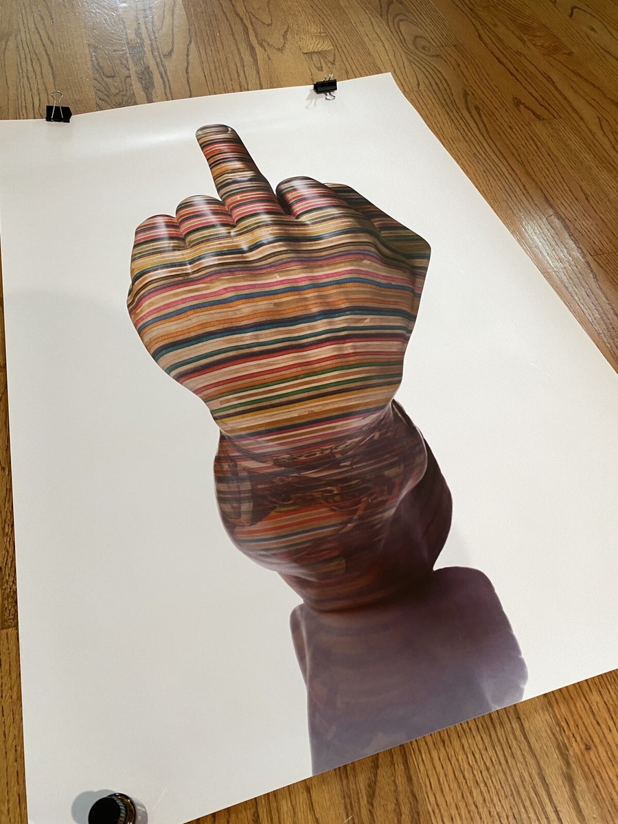 【REAL×HUF×HAROSHI ミドルフィンガーポスター】 HAROSHI HUF Middle Finger 24x36” Poster | eBay