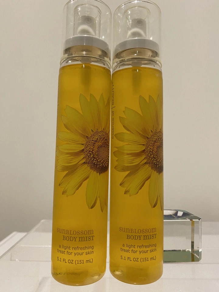 x2 Essence Of Beauty Sunblossom Fragrance Body Mist Spray Splash Duo Rare! New! - Image 4 of 4