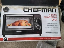 NEW OPEN BOX Chefman-4 slice countertop oven READ DESCRIPTION 
