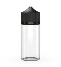 CHUBBY GORILLA 100ML V3 AUTHENTIC PET Bottles 400 pack CLEAR BOTTLE/BLACK LID