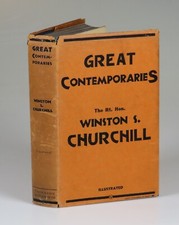 Winston S. Churchill - Great Contemporaries, British first printing, in jacket