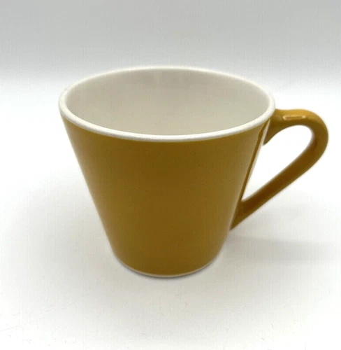VTG Syracuse China Syralite Coffee Cup Mustard Yellow  MCM 6oz 60s Restaurant