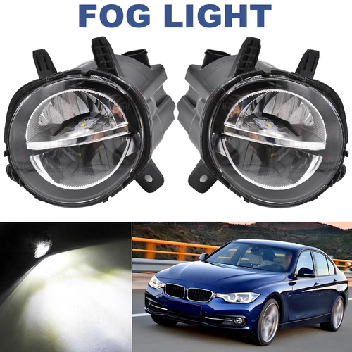 Paar LED Nebelscheinwerfer Klarglas Links+Rechts Für BMW F20 F21 F22 F30 F35 F32 - Picture 2 of 18