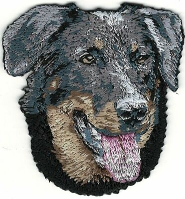 2 1/8'' x 2 1/4'' Beauceron Dog Breed Portrait Embroidery Patch