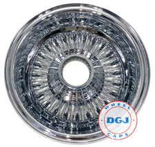 13x7 13x5.5 Zenith Style Rev 72 Straight Lace All Chrome Lowrider Wire Wheels