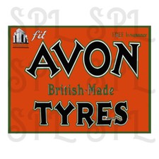 Avon Tyres Retro Replica style metal tin sign/plaque HOME Decor