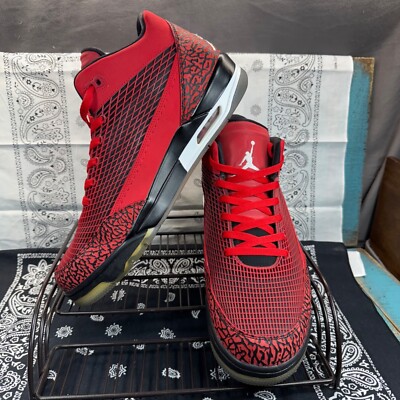 Nike Air Jordan Flight Club 80's Fire Red Basketball Shoes Sneakers Mens Sz  13