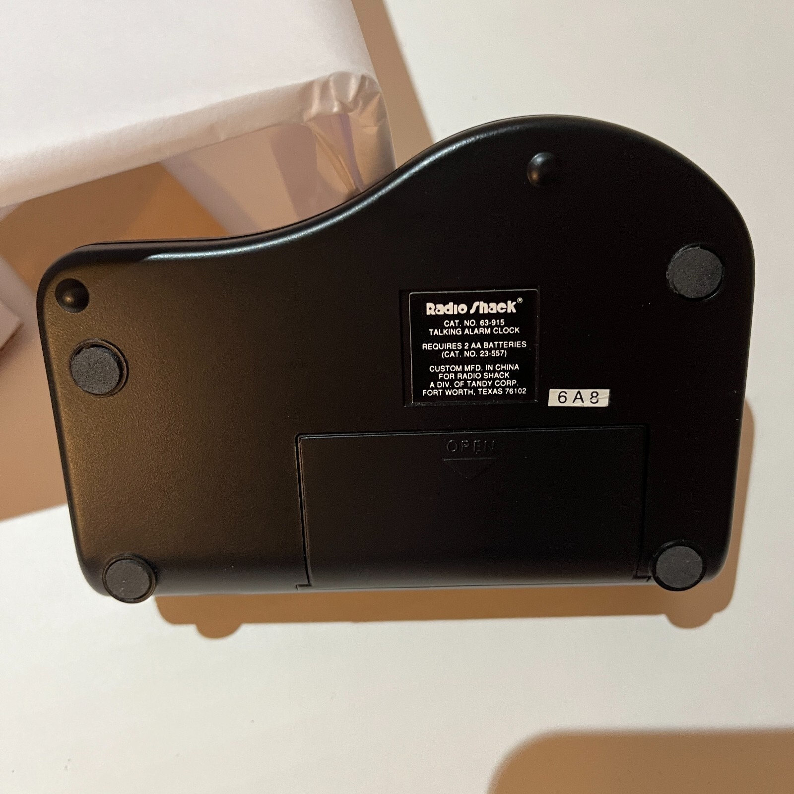 Vintage Radio Shack Talking Alarm Clock w/Rooster crow alarm, Cat. No