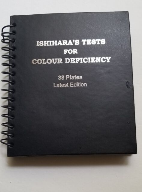 Ishihara Test Chart Books For Color Deficiency 38 Plate Book