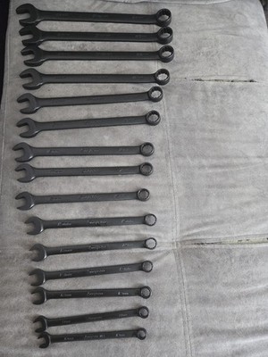 Snap-on Combo Wrench Set Flank Drive 15 Pc Metric 10mm-24mm