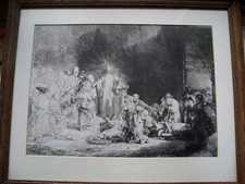 Rembrandt van Rijn / CHRIST HEALING THE SICK THE HUNDRED GUILDER PRINT