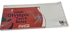 VTG 1996 Olympic Torch Relay 12" x 6"  Coca-Cola Card Stock Signage Kit - Sealed