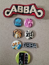 Abba Fanartikel 7x Buttons 1 Aufnäher Patch