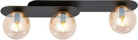 Led Deckenleuchten 3X40W/E14 Schwarz Honigsüß IP20 Modern