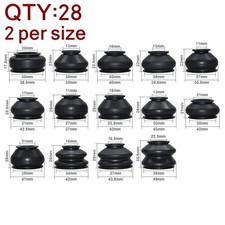 28x MULTIPACK Universal Ball Joint Rubber Dus...