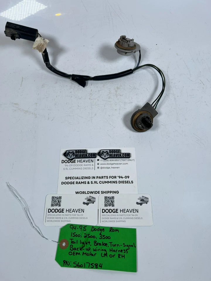 Оригинальный жгут проводов для перемычек задних фонарей Dodge Ram 1500-3500 1994-1995 годов выпуска 56017584 - Изображение 2 из 4