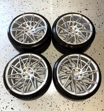 20 Inch Ace Alloy D716 Wheels Lexani Tires Polished Silver Staggered 5x108 Pcd