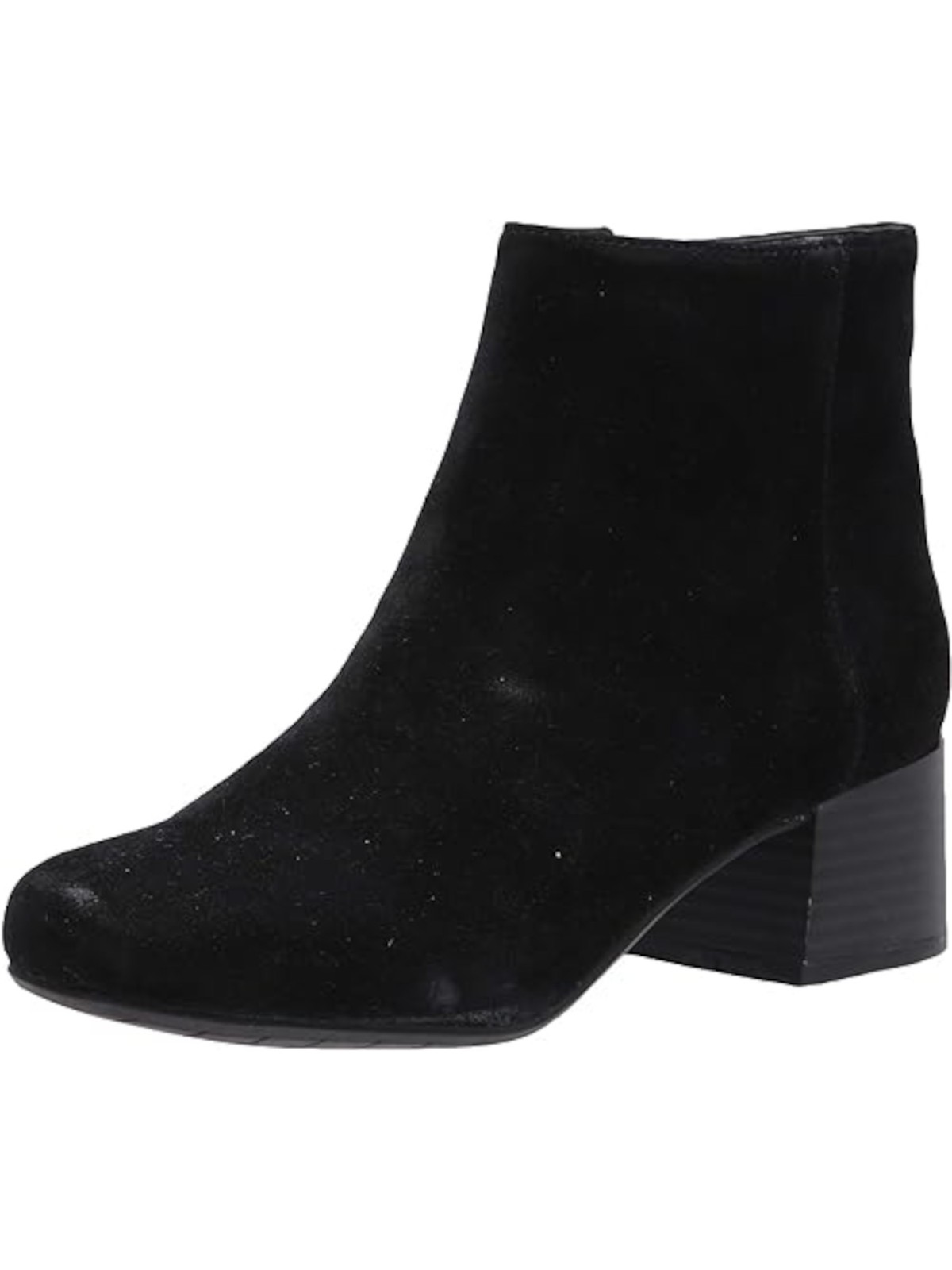 REACTION KENNETH COLE Womens Black Road Stop Toe Block Heel Leather Booties 7 6590₽