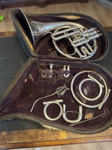 Rare C.G. Conn Mellophone Musical Instrument 1905