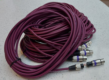 5 x XLR Mikrofon - Audiokabel 6 Meter Lila. Flexibles Kabel von guter Qualität.