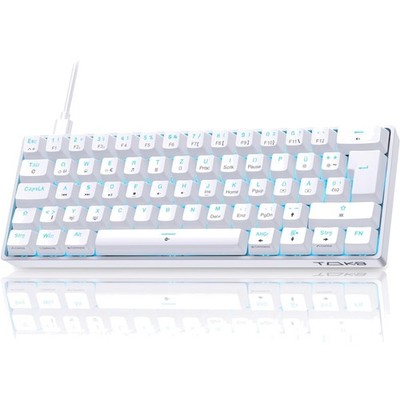 Gaming Tastatur mechanisch Blue Switch QWERTZ USB Kabel Beleuchtung Office