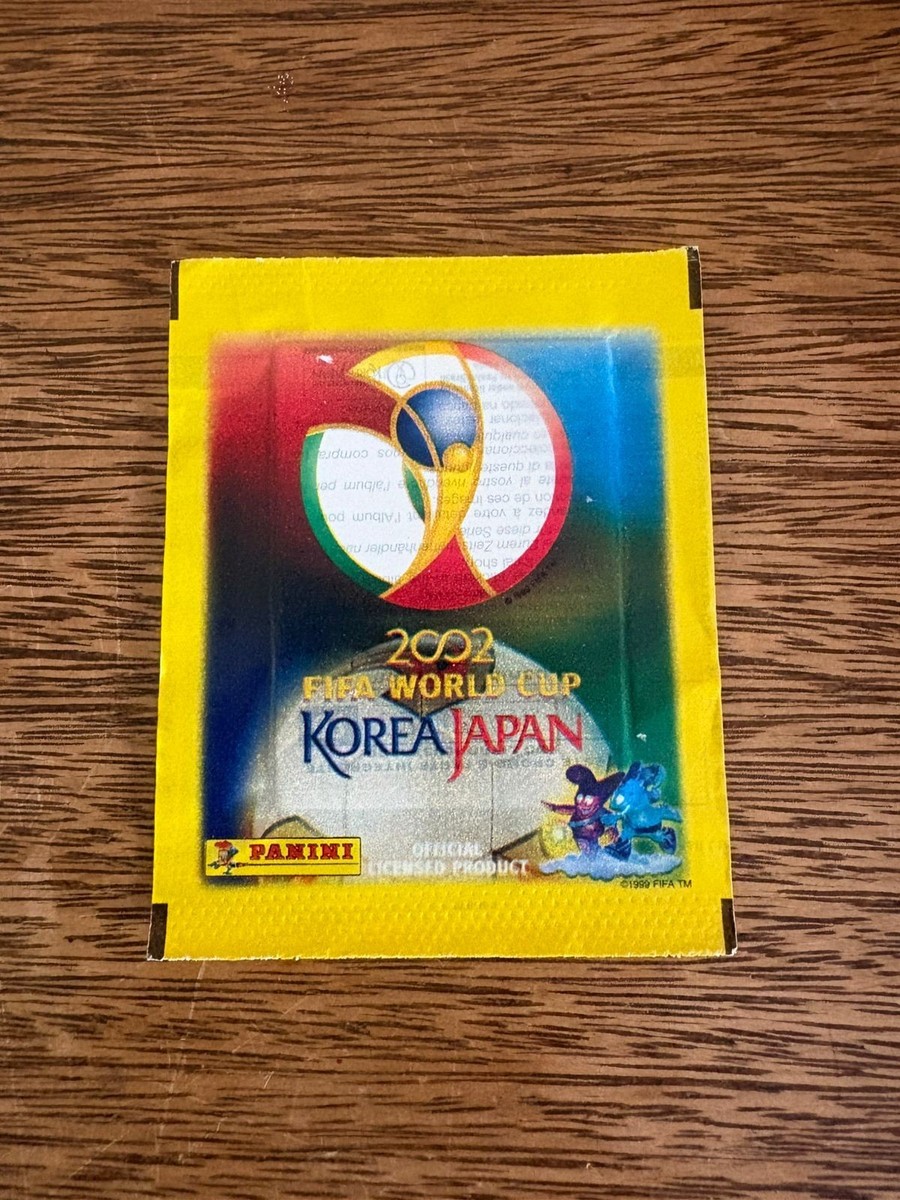 RARE SEALED Packet Panini WC 2002 Made in Brazil Version Tüte
