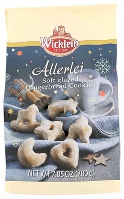 Wicklein Allerlei Soft Glazed Gingerbread Cookie Bag, 7.05 oz