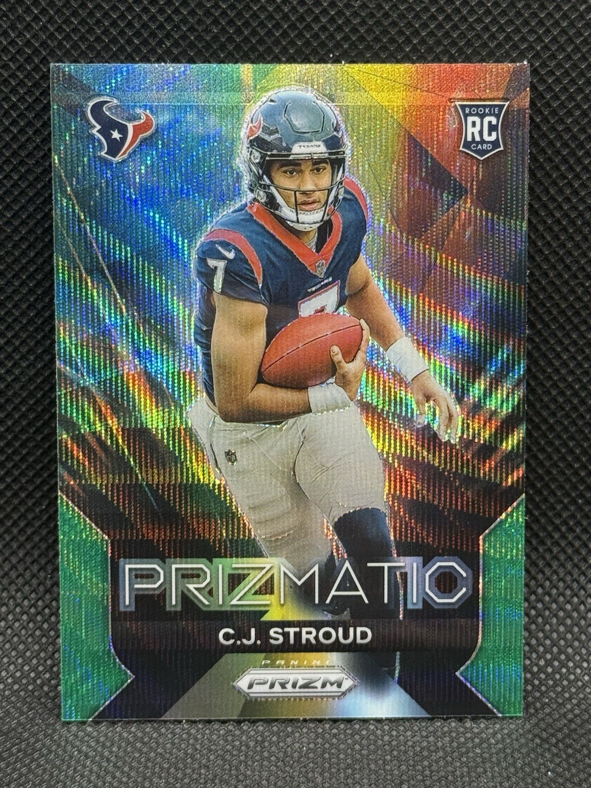 2023 Panini Prizm Prizmatic Green Wave Prizm  C.J. Stroud (RC) EM06