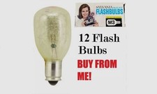 12-PK M3 Flash Bulbs VINTAGE GE Sylvania FLASHBULBS NEW LOT SYLVANIA 91258