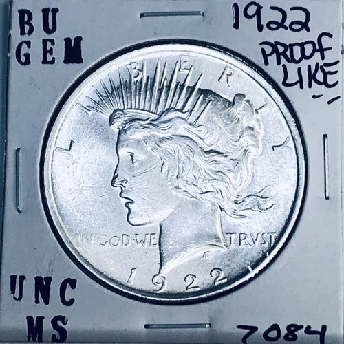 1922 P BU GEM PEACE SILVER DOLLAR UNC MS+++ U.S. MINT RARE COIN 7084