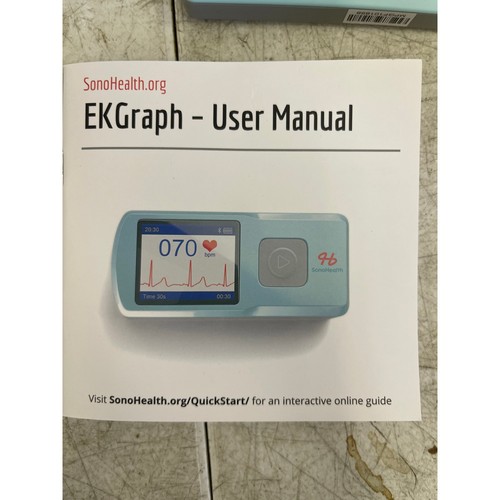 Sonohealth EKGraph Portable EKG Monitor, Multiple Methods Chest, Wrist, Leg - Picture 4 of 9