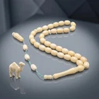 Handmade Camel bone 33 beads Tasbih, Islamic Prayer Beads Misbaha 302178