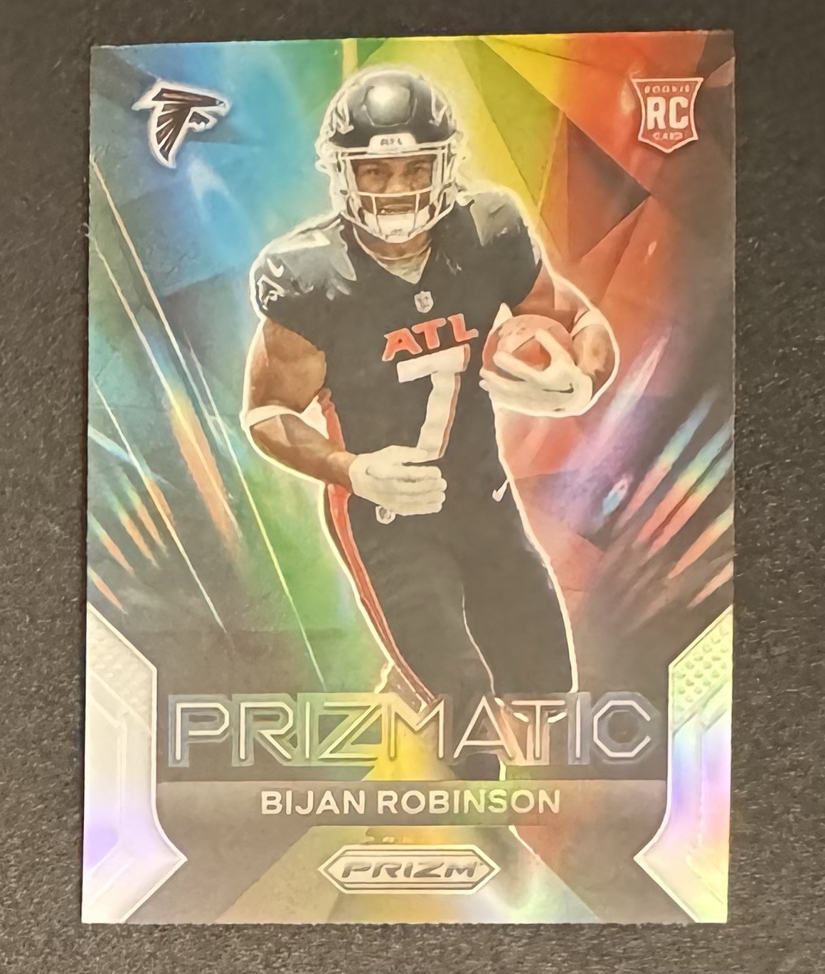Bijan Robinson 2023 Panini Prizm ROOKIE Prizmatic Silver #19 - Atlanta Falcons
