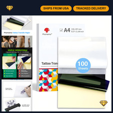Tattoo Transfer Paper A4 Size, 100 Sheets, Stencil Paper for Tattoo Artists