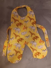 Handcrafted Safari Baby Bib Whole Body Bib For Outfit Protection