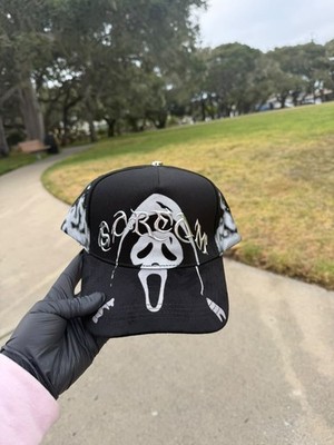 Barbas Hats Scream Ghost Black Hat 