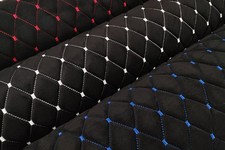 TESSUTI AUTO PELLE SCAMOSCIATA MICROFIBRA TRAPUNTATO/DESIGN ROMBO Trapuntato ...