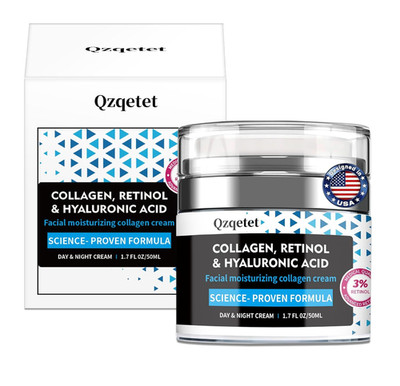 Face Cream Collagen, Retinol & Hyaluronic Acid Cream, 1.7 fl.oz Anti-Aging Facia