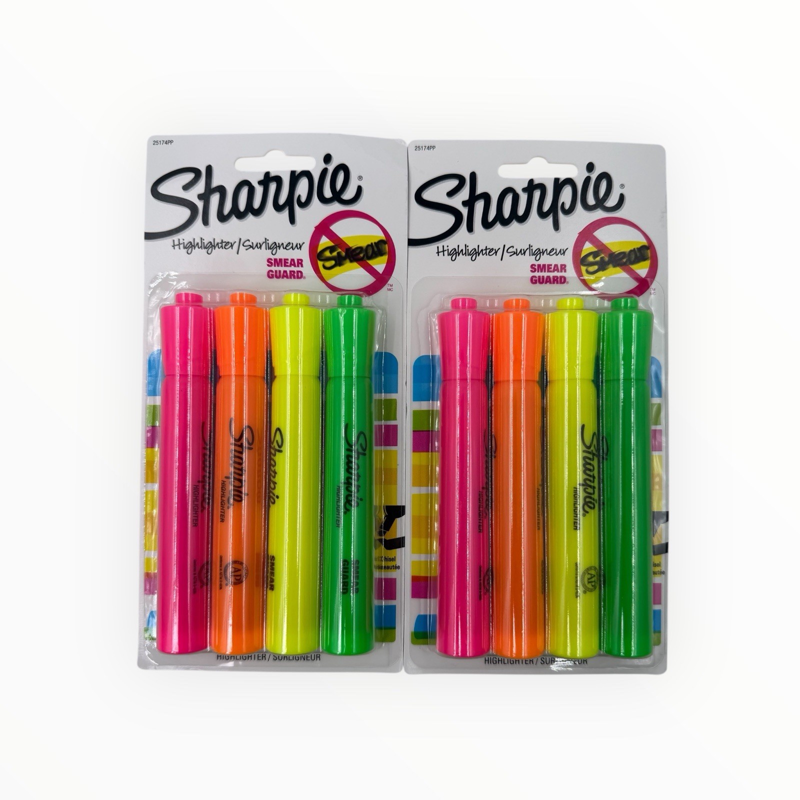 S Tank Style Chisel Tip Assorted Colors 4 Per Pack