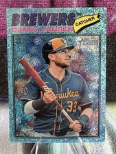 2026 Topps Heritage Blue Sparkle #347 Danny Jansen Milwaukee Brewers