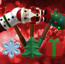 Roblox Flee The Facility Toy Santa, Snowman, Lil Tree sets.