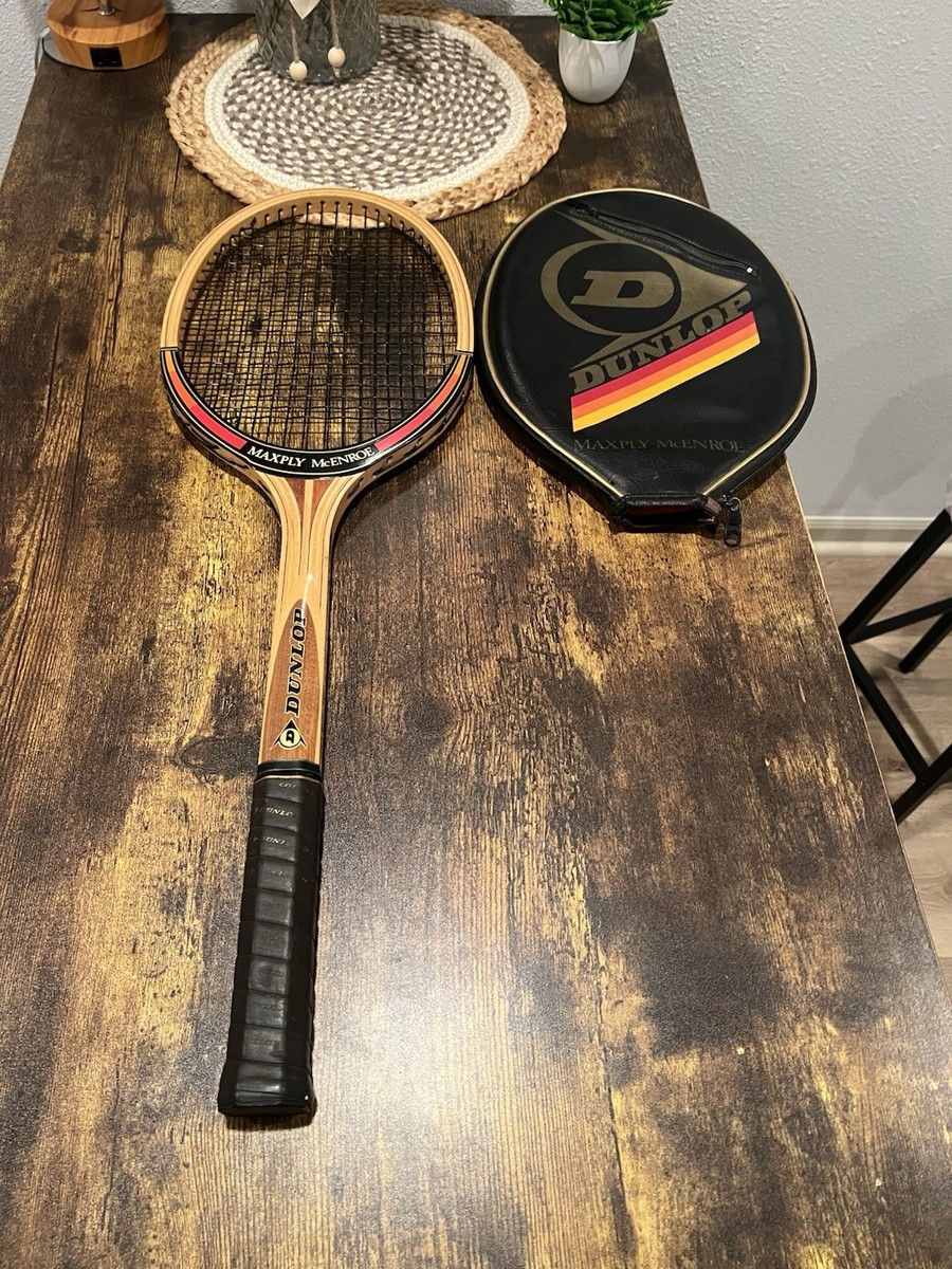 Dunlop Maxply Mcenroe マッケンロー仕様　イギリス製 Brand New Dunlop MaxPly McEnroe Mid Wooden Tennis Racquet - 4 5/8