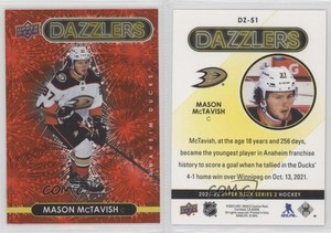 2021-22 Upper Deck Series 2 Dazzlers Red Mason McTavish #DZ-51 Rookie RC