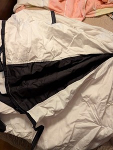 Kate Spade Black and White Pleated King Bedskirt, Vintage, New, RARE