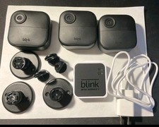 Blink Outdoor 4 1080p Wi-Fi Outdoor 3-Camera Security System - Black - Tested 