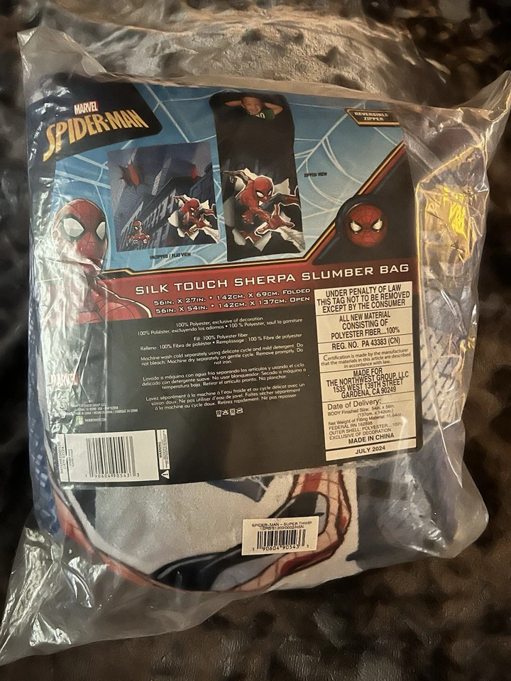 Saco de dormir Spider-Man Silk Touch Sherpa saco de dormir Foto 3 de 3
